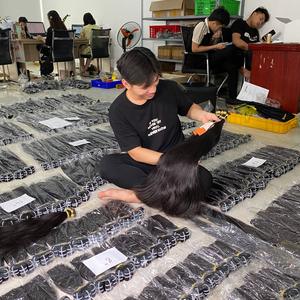 Extensiones de cabello natural negro de Vietnam para trenzar y coser, proveedor de cabello humano de alta calidad - Product Image 3