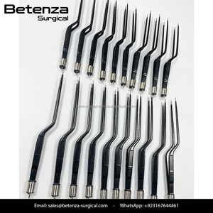 Pinzas Bipolares Rectas Antiadherentes Europeas, Punta de 1 mm, 18 cm, Acero Inoxidable de Precisión - Product Image 6