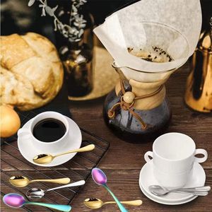 Set di 6 Cucchiaini da Espresso in Acciaio Inox per Dessert e Tè, Design Colorato Arcobaleno - Product Image 2