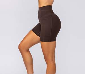 Shorts de sport pour femmes, taille haute, extensibles, compressifs, légers, pour la course à pied - Product Image 2