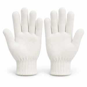 Gants en tricot de coton à texture lisse, antidérapants, usage général, non stériles, sans poudre, sans silicone - Product Image 5