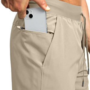 Shorts de sport pour homme en coton de qualité supérieure, solides, écologiques, respirants, à séchage rapide, légers, pour l'entraînement et la pratique - Product Image 5