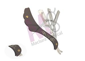 Maquinilla de afeitar recta desechable de acero inoxidable para peluquería con una sola hoja marca Maclura - Product Image 2