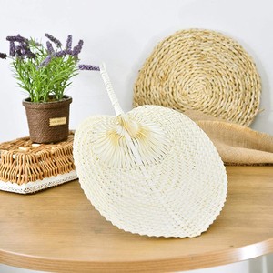 Grand éventail à main en bambou tenture murale décoration et cadeaux de mariage éventails en osier naturel feuille de palmier vierge - Product Image 6