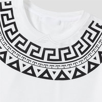 Kaos Pria 100% Katun Rajut Oversize Kasual Lengan Pendek Kerah Bulat Bernapas Cepat Kering Dapat Disesuaikan untuk Grosir