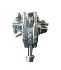 Colliers de serrage pour échafaudage en acier galvanisé de type léger de haute qualité, norme britannique BS-1139, 48,3 mm, double articulation pivotante - Product Image 1