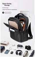 Mochila Moderna Unisex Impermeable para Portátil Bagnex de 30L, Oxford, Anti-Robo, con Puerto USB, Ligera, para Oficina, Escuela y Trabajo