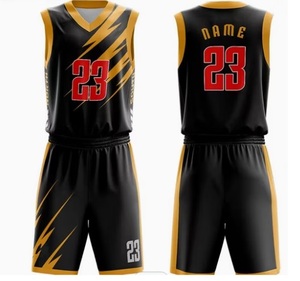 Camiseta de Baloncesto Bordada, Uniforme Cosido Personalizable con Logotipo, Conjunto de Pantalones Cortos Elásticos Ajustados - Product Image 5