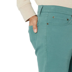 Jean en denim bleu clair pour homme, coupe droite, taille haute, jambe large, respirant, longueur longue, prêt à expédier - Product Image 4