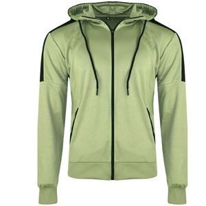 Conjunto Deportivo con Capucha para Hombre, Color Sólido, Manga Larga, Cierre Frontal con Cremallera, Transpirable, Ecológico, Resistente al Viento, Corte Regular, Ropa de Invierno - Product Image 2