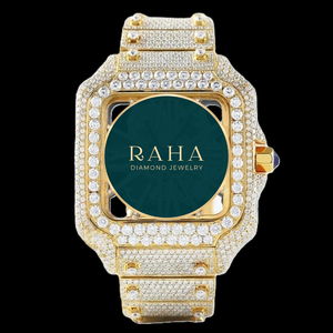 Montre de luxe unisexe RAHA avec boîtier en acier inoxydable, cadran en cristal, mouvement à quartz ETA, bracelet de 20 cm, fermoir papillon - Product Image 4