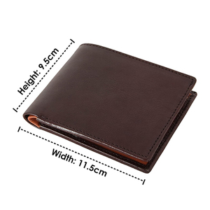 Custom Nappa Genuine Leather <b>Wallet</b> <b>Brown</b> Tan Finish Custom Logo Private Label OEM Bulk Wholesale Luxury Small Leather Goods - Product Image 2