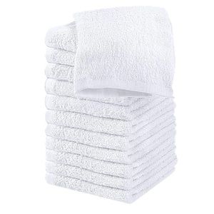 Vente directe d'usine, serviettes de visage en coton 100% plus grandes et plus épaisses, tricotées, écologiques, logo jacquard personnalisé de haute qualité, 32x32cm - Product Image 1