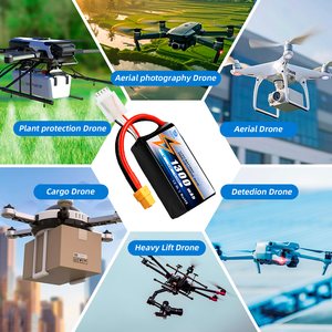 Calh 14.8V <span class=keywords><strong>LiPo</strong></span> แบตเตอรี่4S 1300mAh เคสนิ่มเชื่อมต่อแบตเตอรี่โดรนแบตเตอรี่สำหรับโดรน FPV รุ่น RC งานอดิเรก - Product Image 4