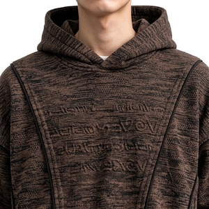 Ensemble sweat à capuche et short pour homme en molleton de coton, pull décontracté, style streetwear personnalisé, coupe régulière, haute qualité, collection printemps - Product Image 6