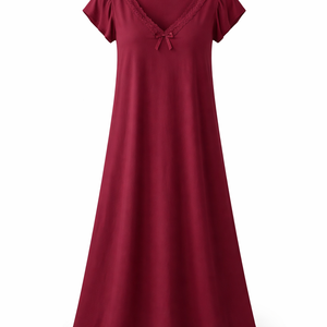 Camisón de Algodón para Mujer, Venta al Por Mayor Directa de Fábrica - Diseños Personalizados OEM del Fabricante - Product Image 1