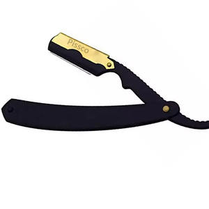 Rasoirs de rasage pour hommes, rasoir manuel en acier inoxydable, rasoir de sécurité à bord droit pour la barbe - Product Image 1