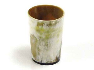 Handmade Eco-Friendly Viking Short Drinking Horn Cup with <b>Lid</b> for Parties and Koi Indian Inspired Drinkware <b>by</b> MULTI CRAFT - Product Image 3