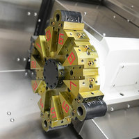 Tour CNC à banc incliné compact avec broche à axe C A2-5 pour tournage de précision de petites pièces métalliques et de broches de précision