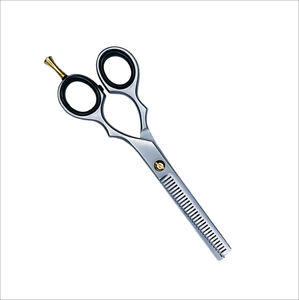 Ciseaux à effiler les cheveux en titane coloré avec repose-doigt fixe, bord tranchant, pour la coiffure et la beauté - Product Image 4