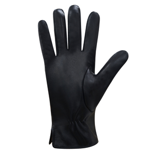 Guantes de Cuero CHK, Largos hasta la Muñeca, Térmicos, Negros Lisos, Sin Forro, para Uso Diario en Invierno - Product Image 2