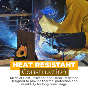 Hot Selling Customizable Full-Finger Breathable Leather Safety <b>Gloves</b> Outdoor Usage Welding Safety <b>Gloves</b> For Adults - Product Image 6