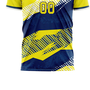 Conjunto de camiseta de fútbol para hombre, uniforme de fútbol sublimado con logotipo personalizado, conjunto de camiseta deportiva de poliéster de secado rápido al por mayor para jugador - Product Image 2