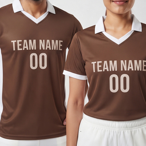 <b>Cricket</b> Jersey 100% Polyester Sportswear Team Number <b>Cricket</b> Polo <b>Top</b> High Quality V-neck Short Sleeve <b>Cricket</b> Jerseys Unisex - Product Image 3