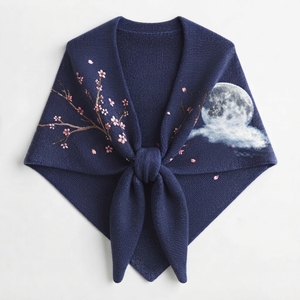 Chal de Punto Sólido Cálido de Imitación de Cachemira, Cárdigan, Poncho de Invierno para Mujer con Cuello DF671 - Product Image 5