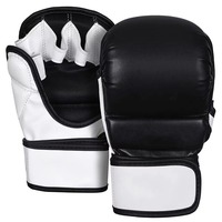 Nouveaux gants de boxe MMA Sanda sur mesure de qualité supérieure, coupe ajustée, en PU/cuir, extensibles, avec fermeture auto-agrippante réglable.