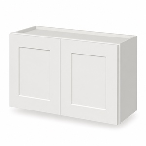 Modern Kitchen <b>Cabinets</b> 30 x 18 Inch <b>Wall</b> <b>Mounted</b> Kitchen <b>Cabinet</b> White Shaker Plywood Box Ready to Ship W3018 from US Warehouse - Product Image 1