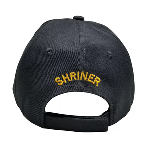 Casquette maçonnique brodée en flocage pour homme, détails faits main, accents de boutons perlés, profil structuré, sangle réglable - Product Image 4