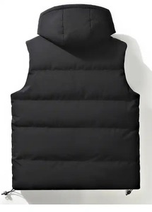 Gilet matelassé sans manches en polyester de qualité supérieure, sur mesure, décontracté, épais, léger et chaud pour l'hiver - Product Image 4
