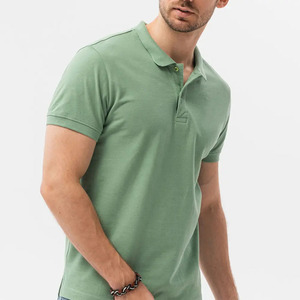 Camisetas Polo de Manga Corta para Hombre, Diseño Casual Urbano, Color Sólido Personalizado, Logotipo Bordado, Talla Grande, Alta Calidad, Nueva Colección en Venta - Product Image 2