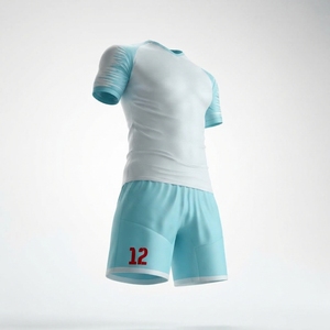 Men's Soccer Jersey Set Quick Dry Breathable Polyester Digital Print Team Uniform <b>Shorts</b> Training Kit - Product Image 3