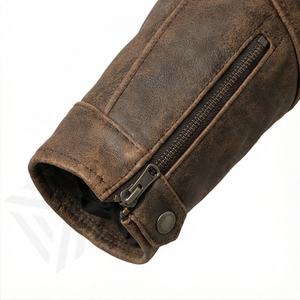 Veste de moto en cuir véritable pour homme de qualité supérieure, nouvelle arrivée, vestes de moto d'hiver, protections amovibles, personnalisables - Product Image 6