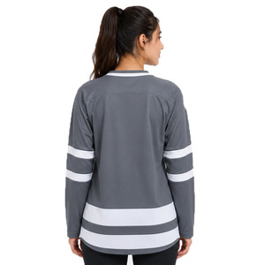 Women Ice Hockey Jersey Digital Print Women's Full Sleeve Quick-Dry Ice Hockey Jerseys Women's V-Neck Ice Shirt - Product Image 6