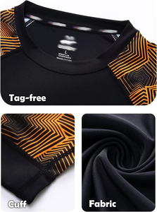 เสื้อแรชการ์ดแขนสั้นพรีเมียม ทนทาน สำหรับกีฬา ผลิตโดยผู้ผลิตเสื้อผ้ากีฬา ขายส่ง - Product Image 6