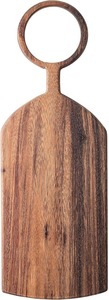 Planche à découper en bois brut rectangulaire avec poignée, grain naturel, bloc de découpe de cuisine antidérapant, planche à découper rectangulaire pour la cuisine - Product Image 5