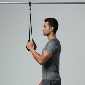 Correas AB para gimnasio, para entrenamiento del core, con diseño de gancho fácil y cojín suave para soporte de brazos, equipo de fitness para el hogar y el gimnasio - Product Image 6