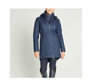 Chaquetas de equitación Mujer Chaqueta acolchada ecuestre Cremalleras Chaquetas de jinete de caballo ajustadas cálidas - Product Image 4