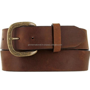 Cinturón de cuero prometedor de grano completo de vaca 100% para hombre, cinturón informal de negocios con hebilla para hombre, Fabricante Mayorista - Product Image 2