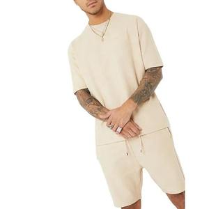 Conjunto Deportivo para Hombre, Verano, Pantalones Cortos y Camiseta de Felpa Francesa, 100% Algodón - Product Image 4
