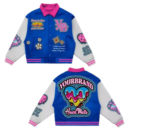 Chaqueta de Béisbol Varsity para Hombre, Hecha a Mano, de Alta Calidad, Colores Personalizados, con Parches Bordados, Logotipo Frontal, Transpirable, para Invierno - Product Image 4