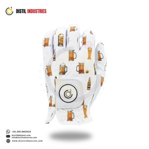 Gant de golf en cuir Cabretta le plus vendu, main droite, motif numérique bière, microfibre respirante, léger, antidérapant, sport - Product Image 1