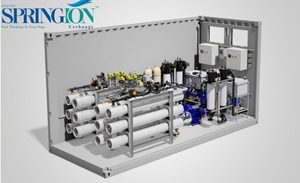 Planta de Tratamiento de Agua de Mar por Desalinización SPRINGT, Sistema Industrial de Tratamiento de Agua 2500L/Hora 380V con Control PLC y Equipo de Filtración - Product Image 2