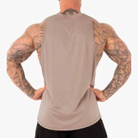 Débardeur d'entraînement sportif personnalisé OEM Débardeur de gymnastique en coton coupe ajustée musculation fitness