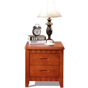 Mesa de Noche Moderna de Madera Maciza 2025 con Diseño de Doble Cajón y Amplio Espacio de Almacenamiento para Apartamentos y Dormitorios - Product Image 2