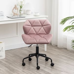 Sedia da Ufficio Girevole Regolabile Eldon Mauve con Trapuntatura a Diamante, Seduta Comoda per il Lavoro - Product Image 2