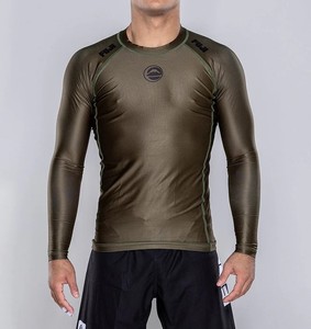 280g Short Sleeve Adults Customized Breathable Eco-Friendly MMA Rash Guard <b>Compression</b> <b>Shirt</b> for BJJ No Gi UPF50+ - Product Image 3